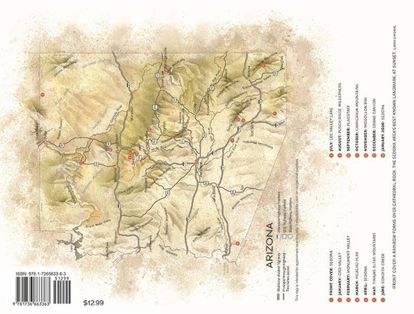 Arizona Highways 2025 Classic Wall Calendar Arizona Highways Contributors - Wide World Maps & MORE!