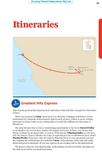 Lonely Planet Peru 10 (Travel Guide) - Wide World Maps & MORE!