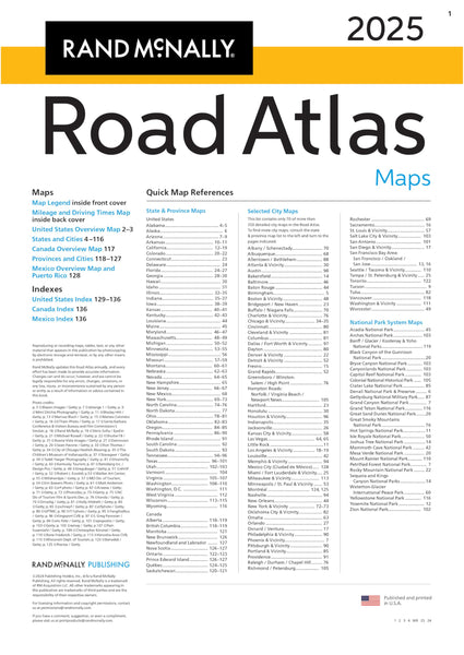 2025 Road Atlas (United States | Canada | Mexico) Used - Very Good - Wide World Maps & MORE!
