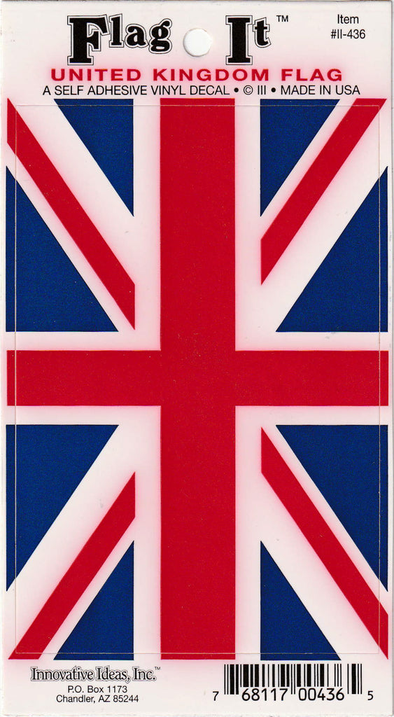 United Kingdom Flag Decal for auto, Truck or Boat - Wide World Maps & MORE!