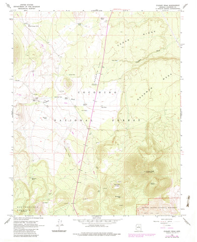 O'LEARY PEAK [Map] United States Geological Survey - Wide World Maps & MORE!