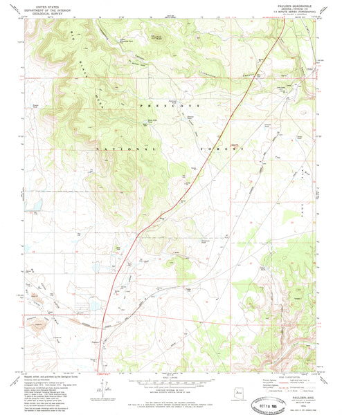 PAULDEN [Map] United States Geological Survey - Wide World Maps & MORE!