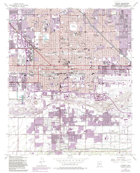 PHOENIX, AZ [Map] United States Geological Survey - Wide World Maps & MORE!