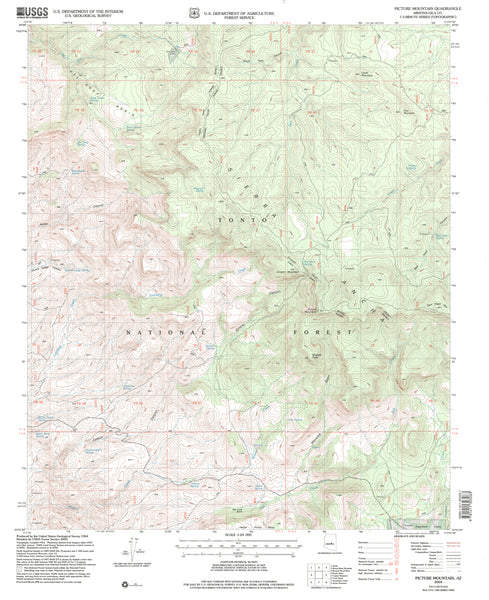 PICTURE MOUNTAIN, AZ 7.5' 2004 [Map] United States Geological Survey - Wide World Maps & MORE!