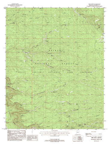 SUPAI, AZ [Map] United States Geological Survey - Wide World Maps & MORE!