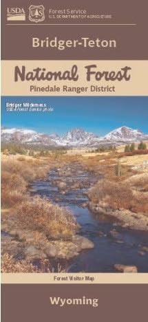 Bridger-Teton National Forest: Pinedale Ranger District and Bridger Wilderness [Map] - Wide World Maps & MORE!