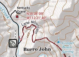 Crown King, Arizona Topographic Wall Map Keepsake Poster/Off-Road Series - Wide World Maps & MORE!