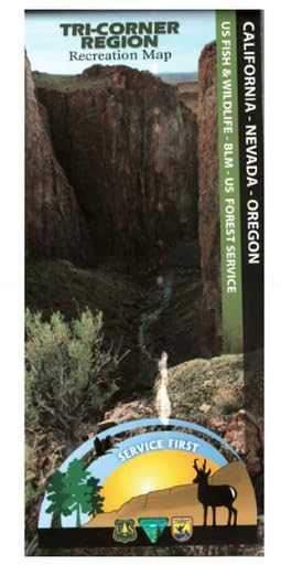 Tri-Corner Region Recreation Map (California-Nevada-Oregon) [Map] - Wide World Maps & MORE!