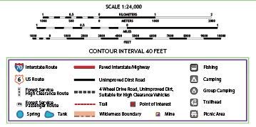 Crown King, Arizona Topographic Wall Map Keepsake Poster/Off-Road Series - Wide World Maps & MORE!