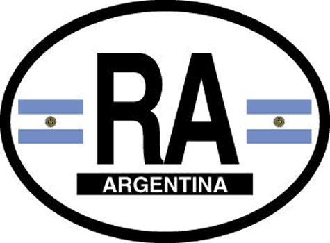 Argentina (Flag-It Oval Reflective Decals) - Wide World Maps & MORE!