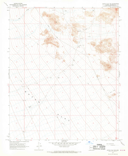 Dutch Flat NW 7.5' [Map] United States Geological Survey - Wide World Maps & MORE!