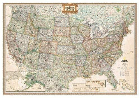 United States Executive [Laminated] (National Geographic Reference Map) by National Geographic Maps - Reference (2015-10-13) [Map] - Wide World Maps & MORE!