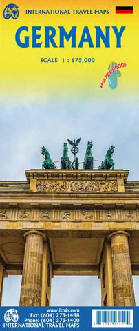 Germany Travel Reference Map (WP) 1:675,000 [Map] ITMB Publishing LTD - Wide World Maps & MORE!