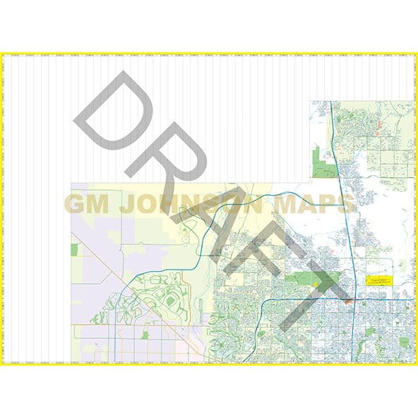 City Street Map Phoenix West | Glendale | Surprise [Map] GMJ&A Ltd - Wide World Maps & MORE!