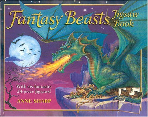 Fantasy Beasts Jigsaw Book [Hardcover] Anne Sharp - Wide World Maps & MORE!
