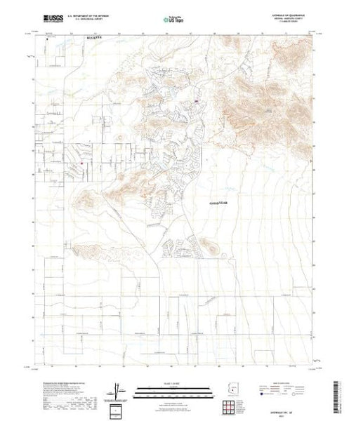 Avondale SW, Arizona 2021 (7.5'×7.5' Topographic Quadrangle) [Map] United States Geological Survey - Wide World Maps & MORE!