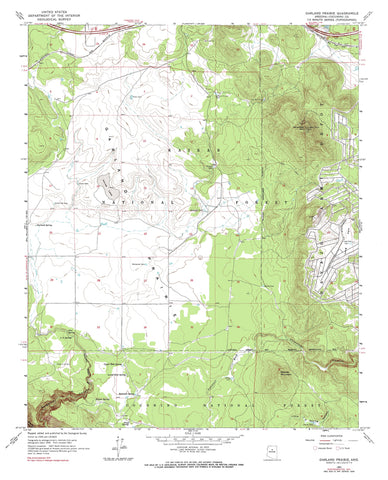 GARLAND PRAIRIE, AZ 7.5' 1963 PI 1974 [Map] United States Geological Survey - Wide World Maps & MORE!