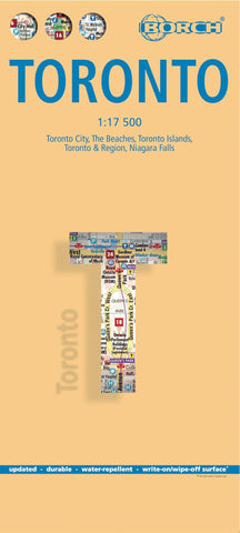 Laminated Toronto Map by Borch (English Edition) [Map] Borch - Wide World Maps & MORE!