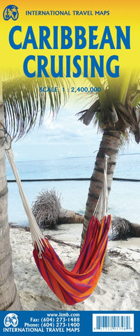 Caribbean Cruising Travel Reference Map 1:2.4M - 2023edi [Map] ITMB Publishing LTD - Wide World Maps & MORE!