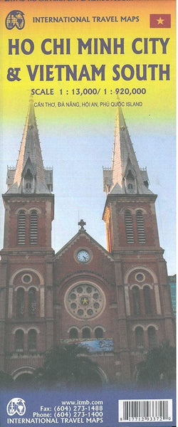 Ho Chi Minh City & Southern Vietnam Travel Reference Map 1:13K/1:920K [Map] ITMB Publishing Ltd - Wide World Maps & MORE!