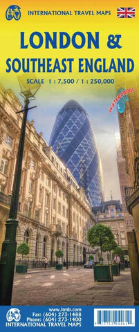 London & Southeast England Travel Reference Map - Wide World Maps & MORE!