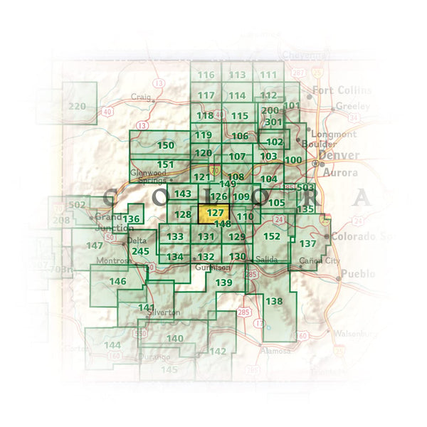Aspen, Independence Pass (Trails Illustrated Map, 127) Colorado