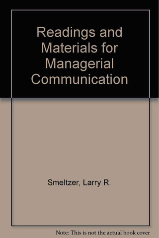 Readings and Materials for Managerial Communication [Paperback] Murranka, Patricia - Wide World Maps & MORE!
