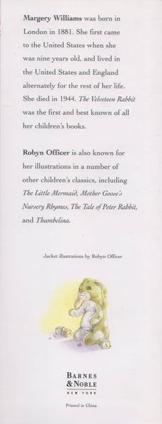 The Velveteen Rabbit [Hardcover] Margery Williams and Robyn Officer - Wide World Maps & MORE!