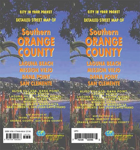 Southern Orange County / San Clemente / Laguna Beach, California Street Map - Wide World Maps & MORE!