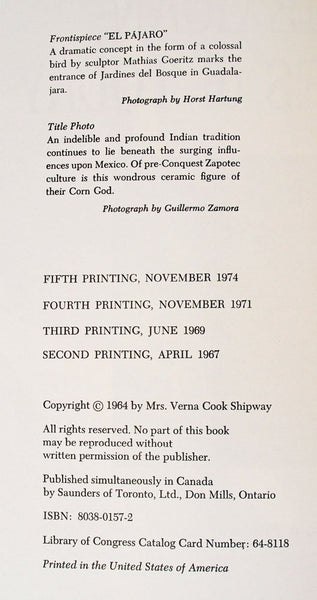 Mexican Homes of Today [Hardcover] Verna Cook Shipway and Warren Shipway - Wide World Maps & MORE!