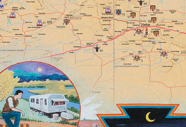 The Hillerman Indian Country Map And Guide - Wide World Maps & MORE!