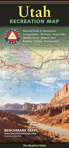 Utah Recreation Map, 2024 Edition [Map] Benchmark Maps - Wide World Maps & MORE!