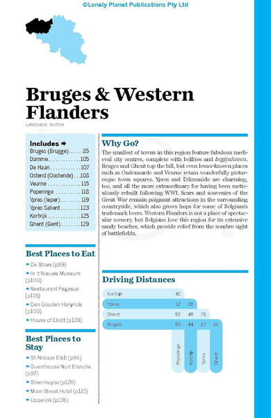 Lonely Planet Belgium & Luxembourg (Multi Country Guide) Lonely Planet; Smith, Helena; Symington, Andy and Wheeler, Donna - Wide World Maps & MORE!
