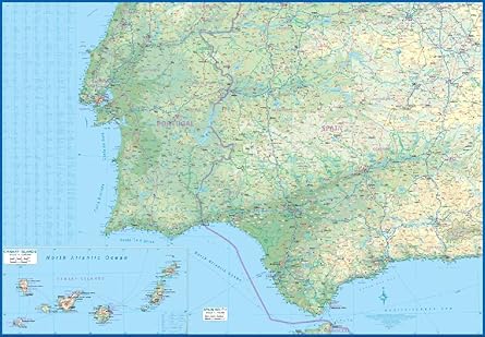 Spain South Rail & Road Map 1:700K [Map] ITMB Publishing LTD - Wide World Maps & MORE!