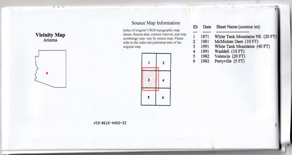 White Tank Mountains (Explorer Series Map) [Map] United States Geological Survey - Wide World Maps & MORE!