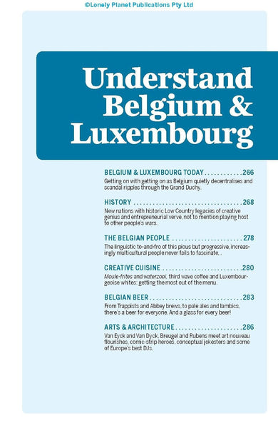 Lonely Planet Belgium & Luxembourg (Multi Country Guide) Lonely Planet; Smith, Helena; Symington, Andy and Wheeler, Donna - Wide World Maps & MORE!