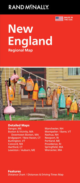 Rand McNally Easy to Read: New England Regional Map: New - Wide World Maps & MORE!