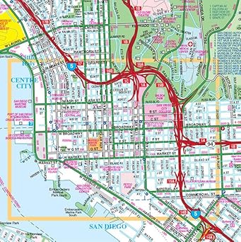 Detailed Street Map of San Diego (City in Your Pocket) - Wide World Maps & MORE!