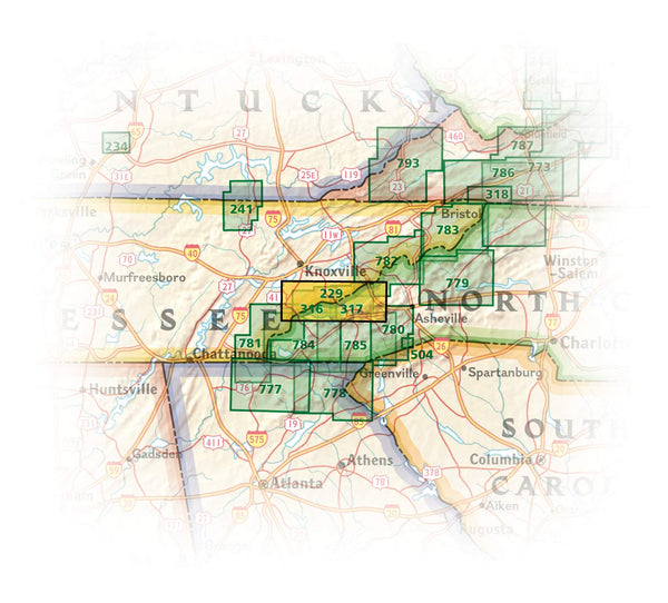 Great Smoky Mountains National Park Map (Trails Illustrated Topographic Map 229) Tennessee North Carolina