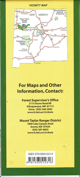 Cibola National Forest: Mount Taylor Ranger District (America's Great Outdoors: New Mexico) - Wide World Maps & MORE!