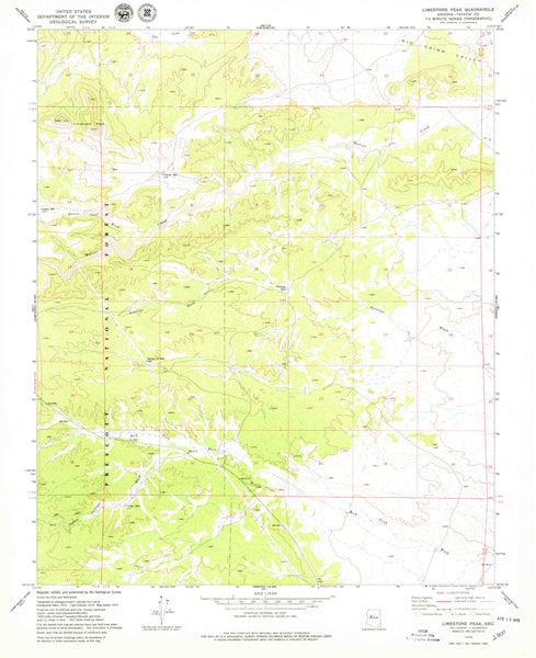 LIMESTONE PEAK [Map] United States Geological Survey - Wide World Maps & MORE!