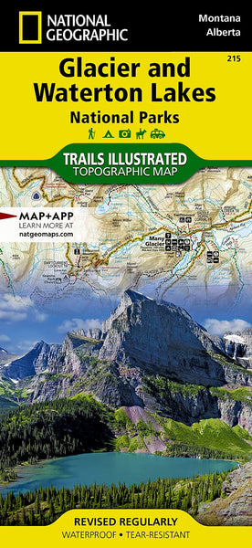 Glacier and Waterton Lakes National Parks Map (National Geographic Trails Illustrated Map, 215) [Map] National Geographic Maps - Trails Illustrated - Wide World Maps & MORE!