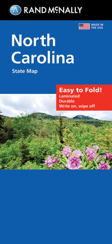 Rand McNally Easy to Fold: North Carolina State Laminated Map Rand McNally - Wide World Maps & MORE!
