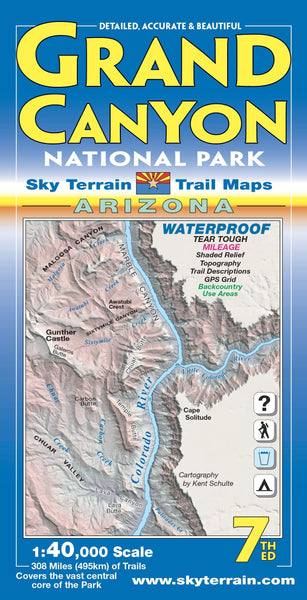 Grand Canyon Trail Map 7th Edition [Map] Sky Terrain and Kent Schulte - Wide World Maps & MORE!