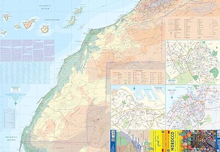 Morocco Travel Reference Map (Waterproof) 1:1M (English and French Edition) - Wide World Maps & MORE!