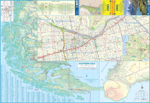 Chile Travel Reference Map Waterproof 1:1.77M - Wide World Maps & MORE!