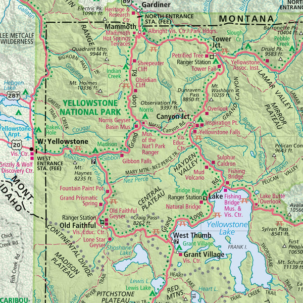 Easy to Fold! Montana & Wyoming State Map - Wide World Maps & MORE!