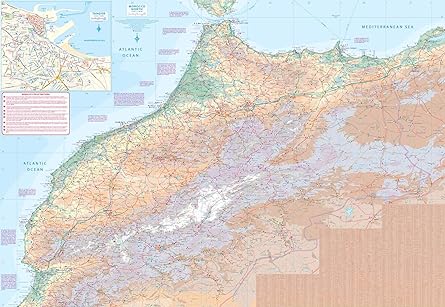 Morocco Travel Reference Map (Waterproof) 1:1M (English and French Edition) - Wide World Maps & MORE!
