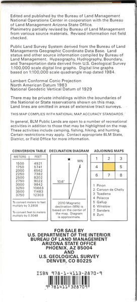 Ganado Surface Management Status 1:100,000-Scale Topographic Map [Map] United States Geological Survey - Wide World Maps & MORE!