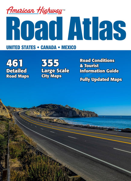 American Highway Road Atlas [Staple Bound] Warren Map - Wide World Maps & MORE!